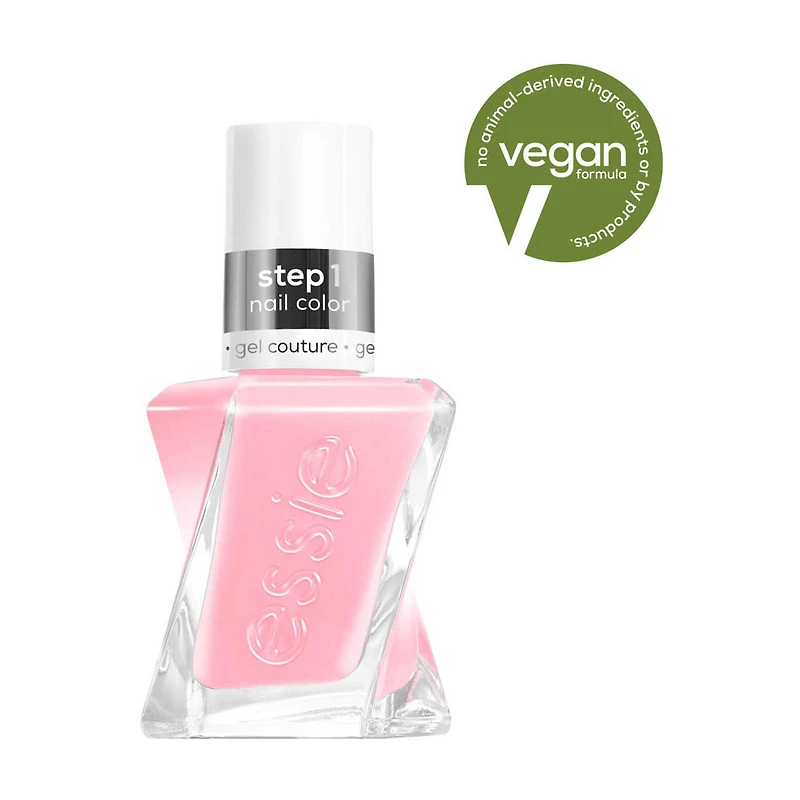 essie Gel Couture Long-Wear Nail Polish, Vegan, Inside Scoop Pink