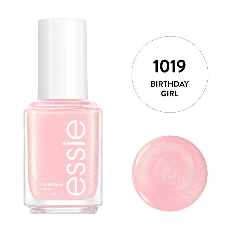 essie Salon-Quality Nail Lacquer, Vegan, Birthday Girl Pink