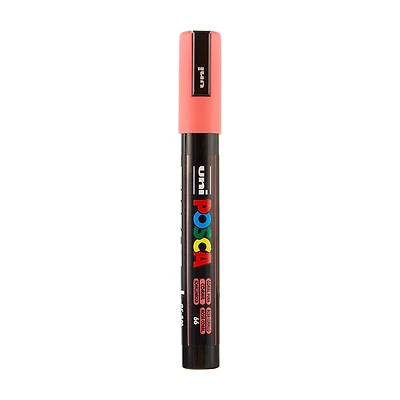 POSCA Paint Marker, PC-5M Medium Bullet, Coral Pink