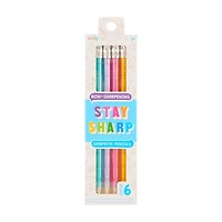 Ooly Stay Sharp Rainbow Graphite Pencil Set, 6 ct