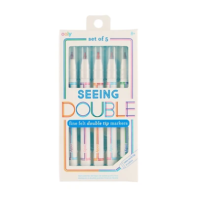 Ooly Seeing Double Fine Felt Markers, Set of 5