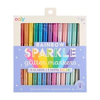 Ooly Rainbow Sparkle Glitter Markers, Set of 15