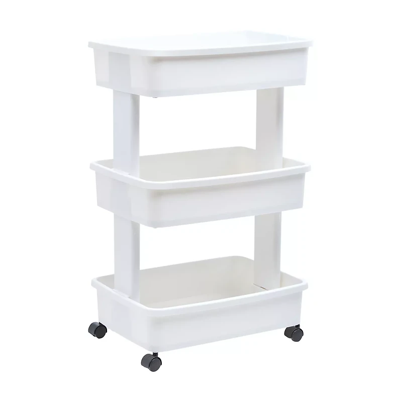 Starplast 3-Tier Multi-Purpose Cart, White