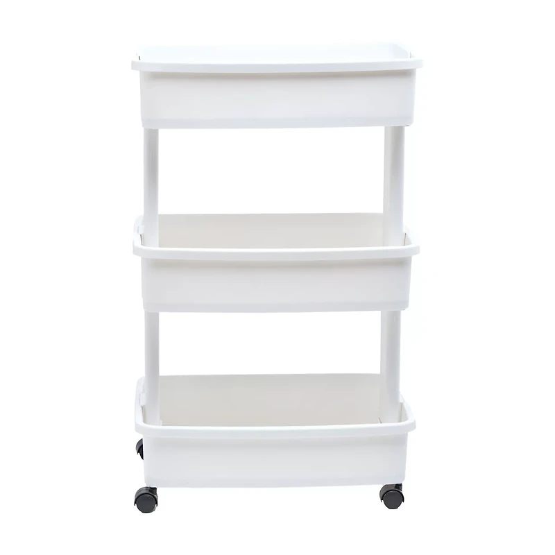 Starplast 3-Tier Multi-Purpose Cart, White