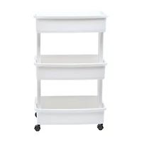 Starplast 3-Tier Multi-Purpose Cart, White