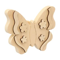 Chunky Wood Butterfly, Unfinished