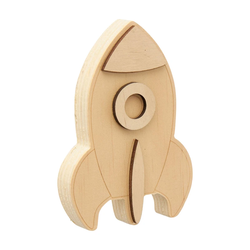 Chunky Wood Rocket, Unfinished