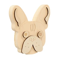 Chunky Wood Frenchie, Unfinished