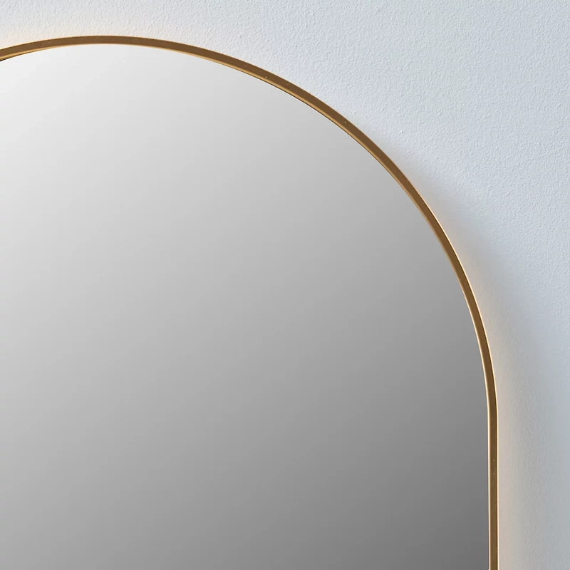 Gold Frame Arch Mirror, 24 in x 36 in