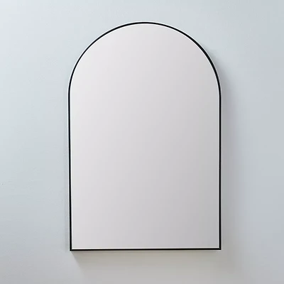 Black Frame Arch Mirror, 24 in x 36 in