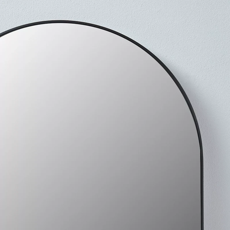 Black Frame Arch Mirror, 24 in x 36 in