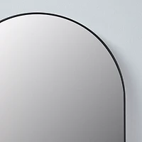 Black Frame Arch Mirror, 24 in x 36 in