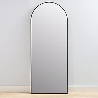Black Frame Arch Floor Mirror, 24 in x 60 in