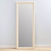 Natural Frame Rectangular Floor Mirror, 23x60 in