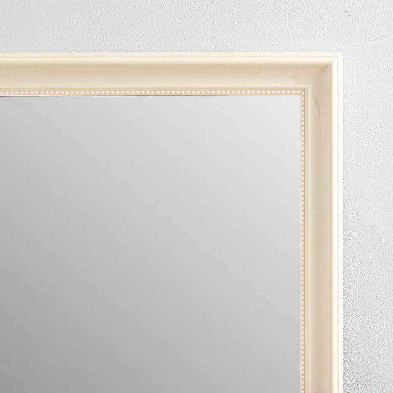 Natural Frame Rectangular Floor Mirror, 23x60 in