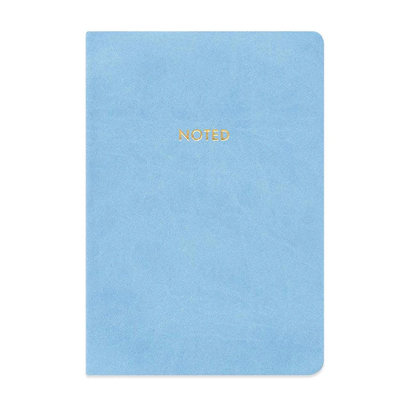 Ryder & Co. Vegan Leather Notebook, Blue