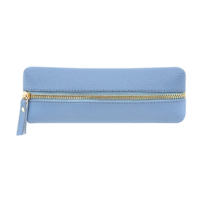 Ryder & Co. Vegan Leather Pouch, Blue