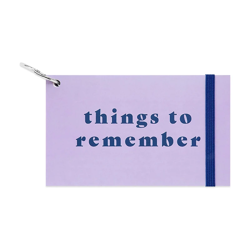 Ryder & Co. Index Card Booklet, Purple