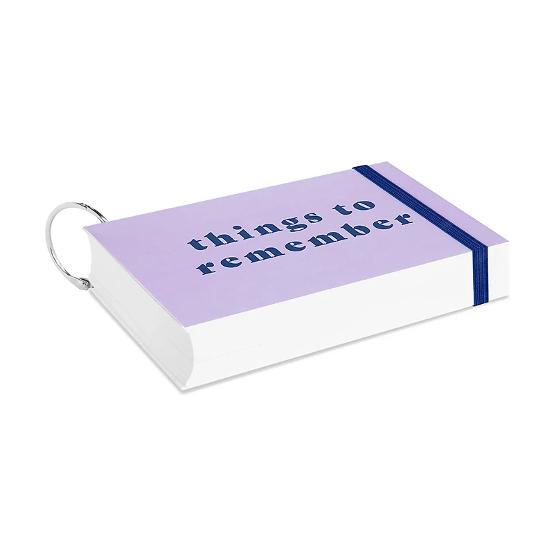 Ryder & Co. Index Card Booklet, Purple