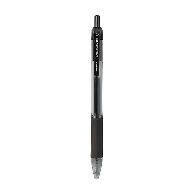 Zebra Pen Sarasa Dry X20 Gel Retractable RDI Pen, 0.7mm Bold Point, Black Ink