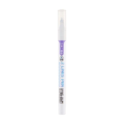 Two Lines Pen in Purple and Blue