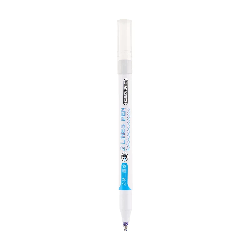 Two Lines Pen in Purple and Blue
