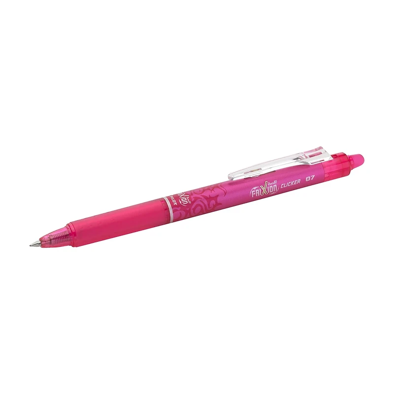 Pilot FriXion Ball Clicker Erasable Gel Pen, Pink