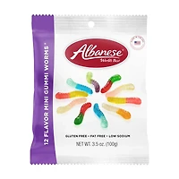 Albanese 12 Flavor Mini Gummi Worms, 3.5 oz