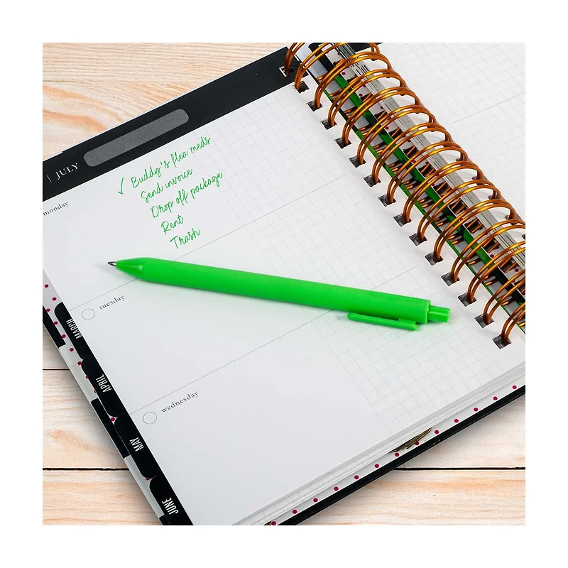 Art 101 Retractable Gel Pen, Green, .7mm