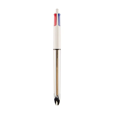 Bic 4-Color Pen, Silver