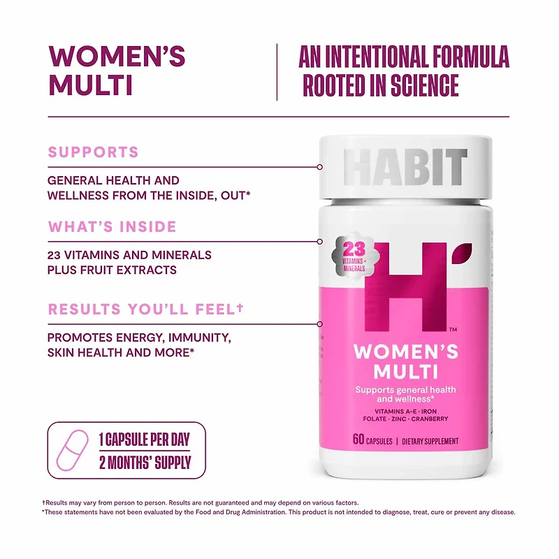 HABIT Women's Multivitamin Capsules, 60ct