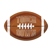 Big Game Foil Football Shaped Plates, 8 ct, 12 in