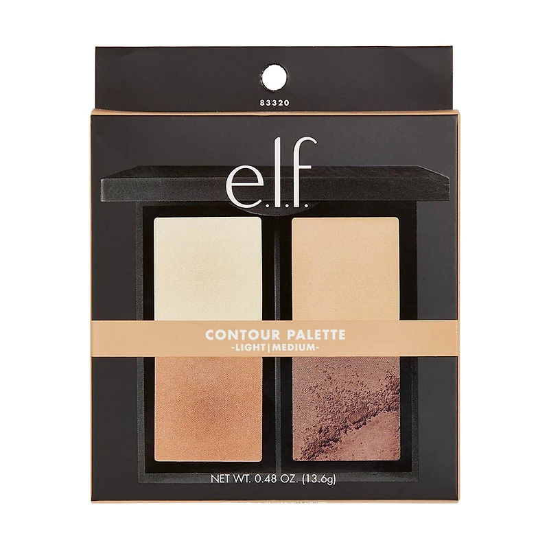 e.l.f. Powder Contour Palette - Light/Medium, 0.48oz