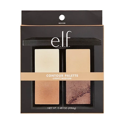 e.l.f. Powder Contour Palette - Light/Medium, 0.48oz