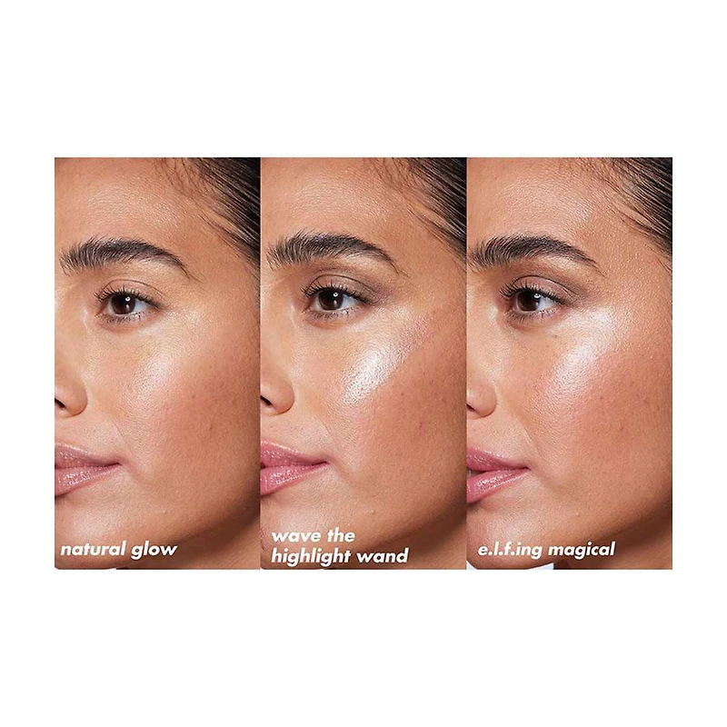 e.l.f. Halo Glow Highlight Beauty Wand - Champagne Campaign, 0.33 fl oz