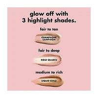 e.l.f. Halo Glow Highlight Beauty Wand - Champagne Campaign, 0.33 fl oz