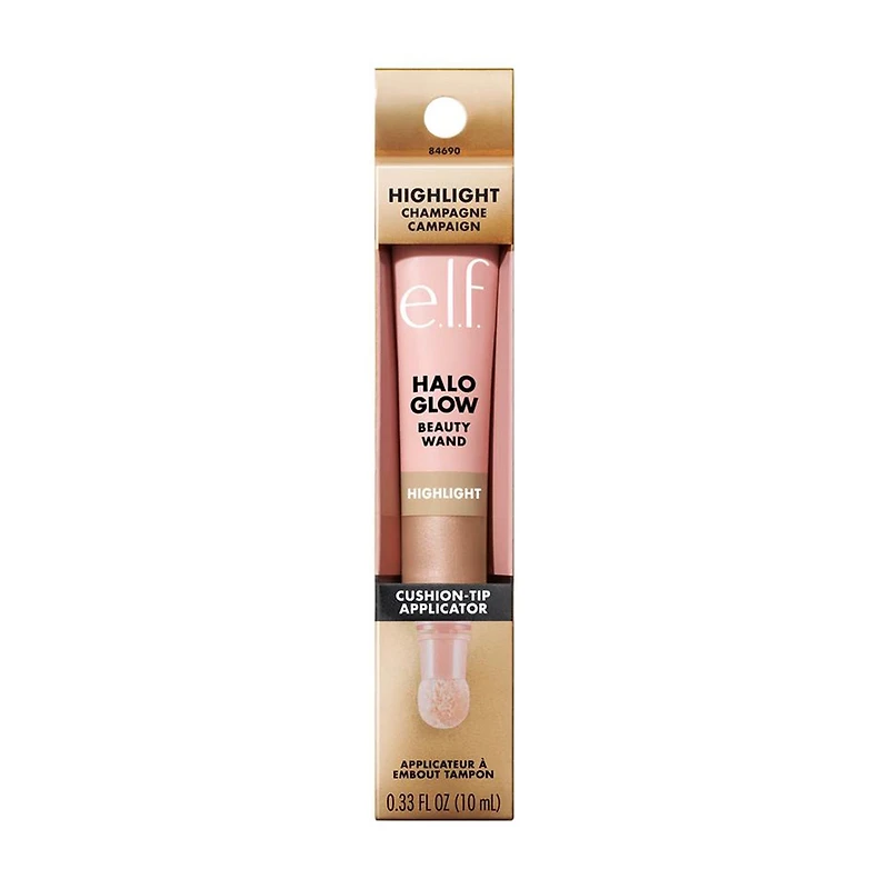 e.l.f. Halo Glow Highlight Beauty Wand - Champagne Campaign, 0.33 fl oz