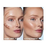 e.l.f. Halo Glow Contour Beauty Wand - Medium/Tan, 0.33 fl oz