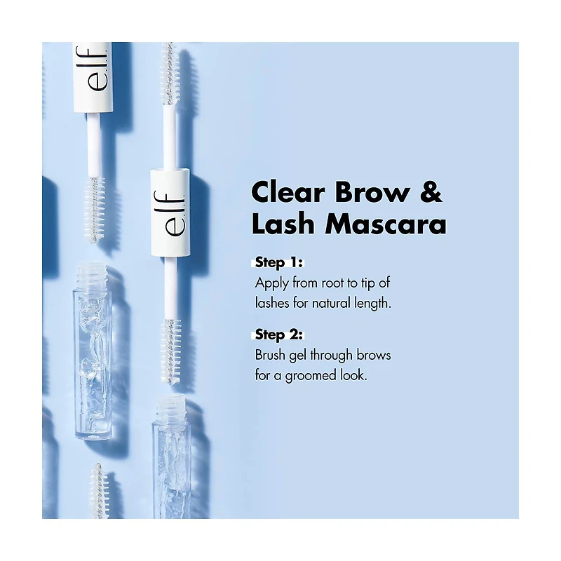 e.l.f. Clear Brow & Lash Mascara, 0.08 fl oz