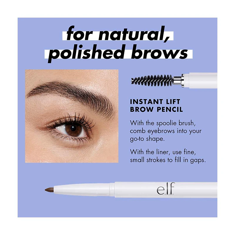 e.l.f. Instant Lift Brow Pencil - Deep Brown, 0.006oz