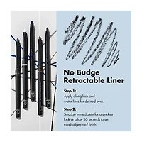 e.l.f. No Budge Retractable Eyeliner, Charcoal, 0.008 oz