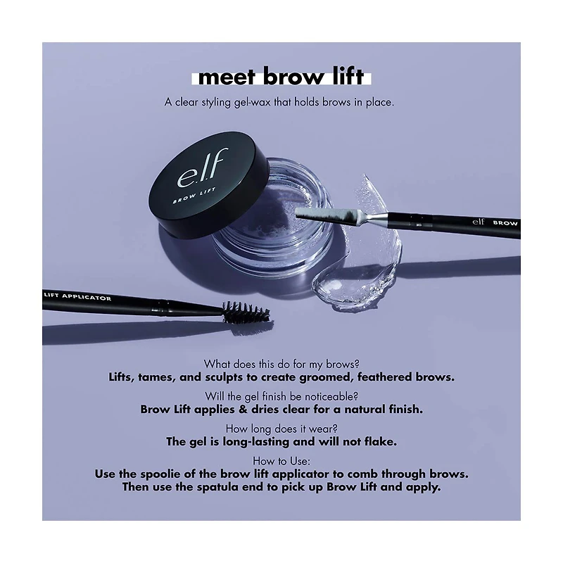 e.l.f. Brow Lift Brow Gel - Clear, 0.31oz
