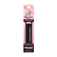 e.l.f. Lash 'N Roll Mascara - Pitch Black, 0.32oz