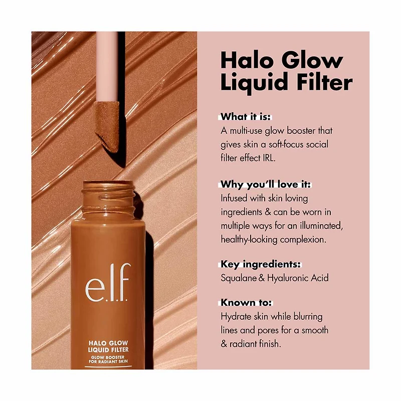 e.l.f. Halo Glow Liquid Filter - 4 Medium, 1.06 fl oz