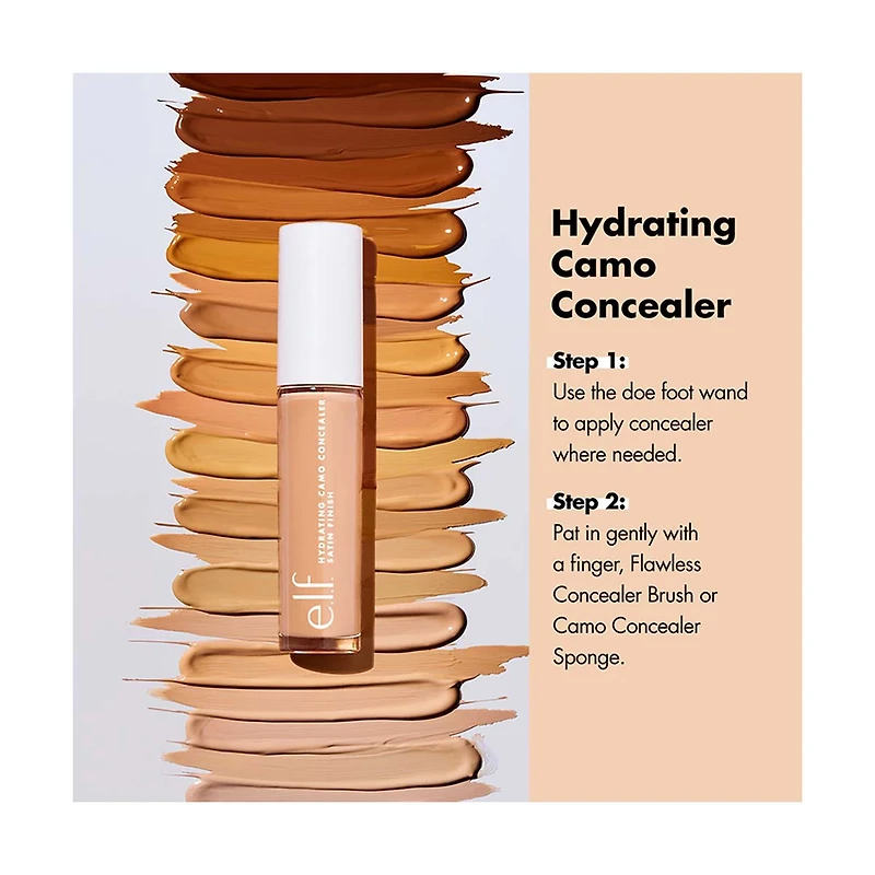 e.l.f. Hydrating Camo Concealer - Fair Beige, 0.2 fl oz