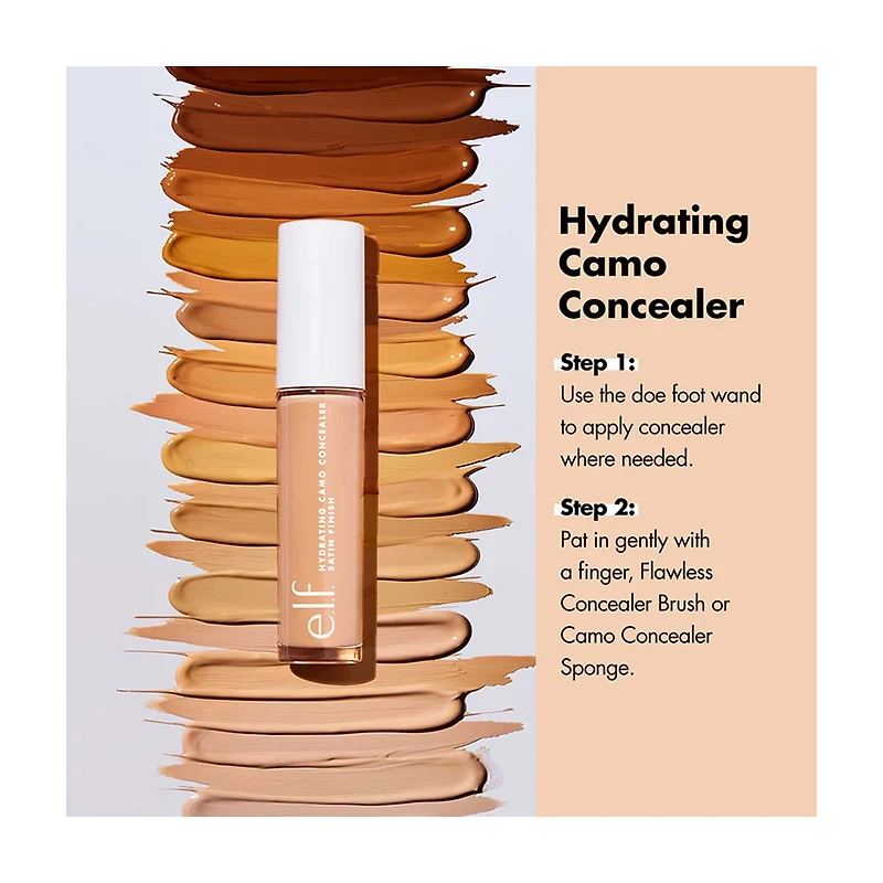 e.l.f. Hydrating Camo Concealer - Light Ivory, 0.2 fl oz