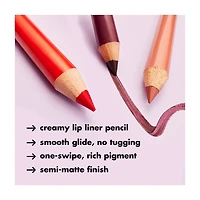 e.l.f. Cream Glide Lip Liner, Dark Cocoa, 0.03 oz