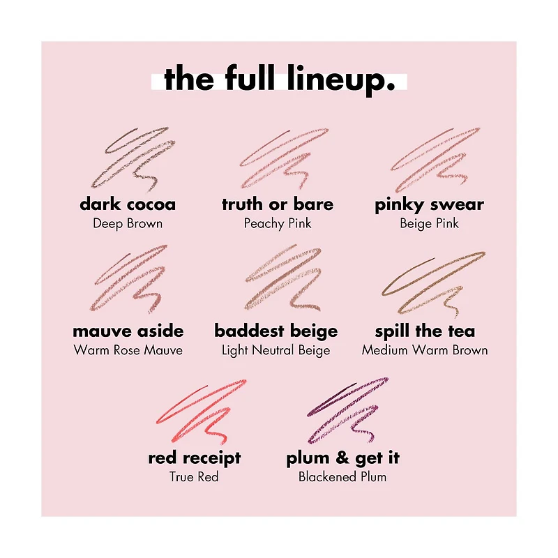 e.l.f. Cream Glide Lip Liner, Baddest Beige, 0.03 oz