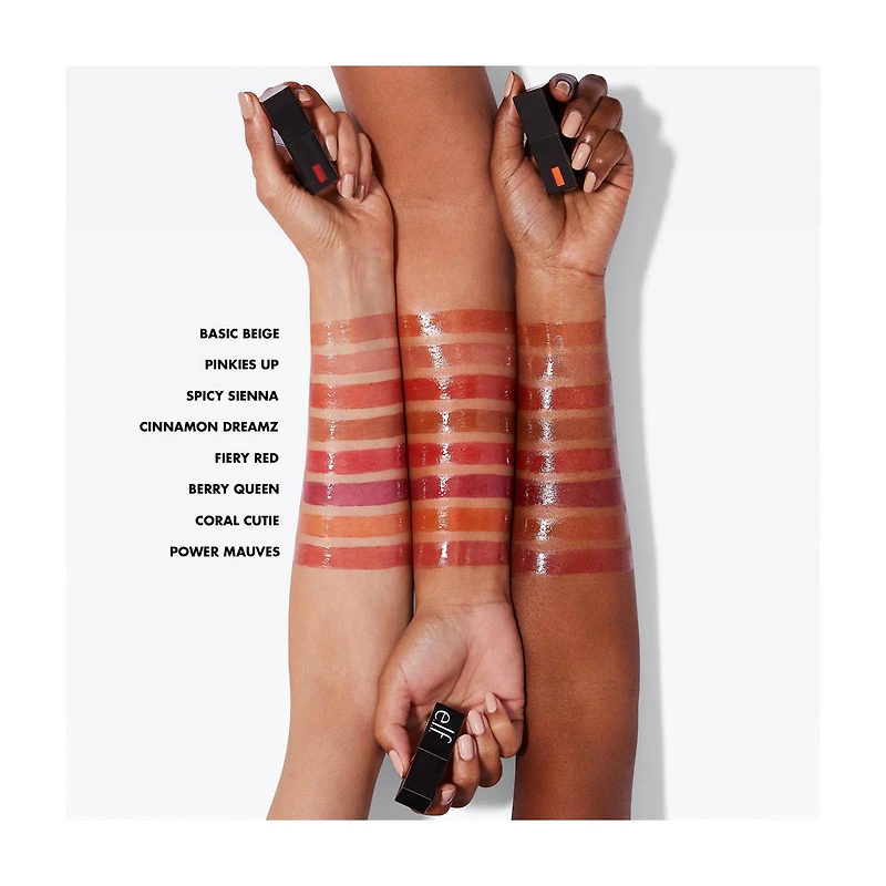 e.l.f. Glossy Lip Stain - Pinkies Up, 0.1 fl oz