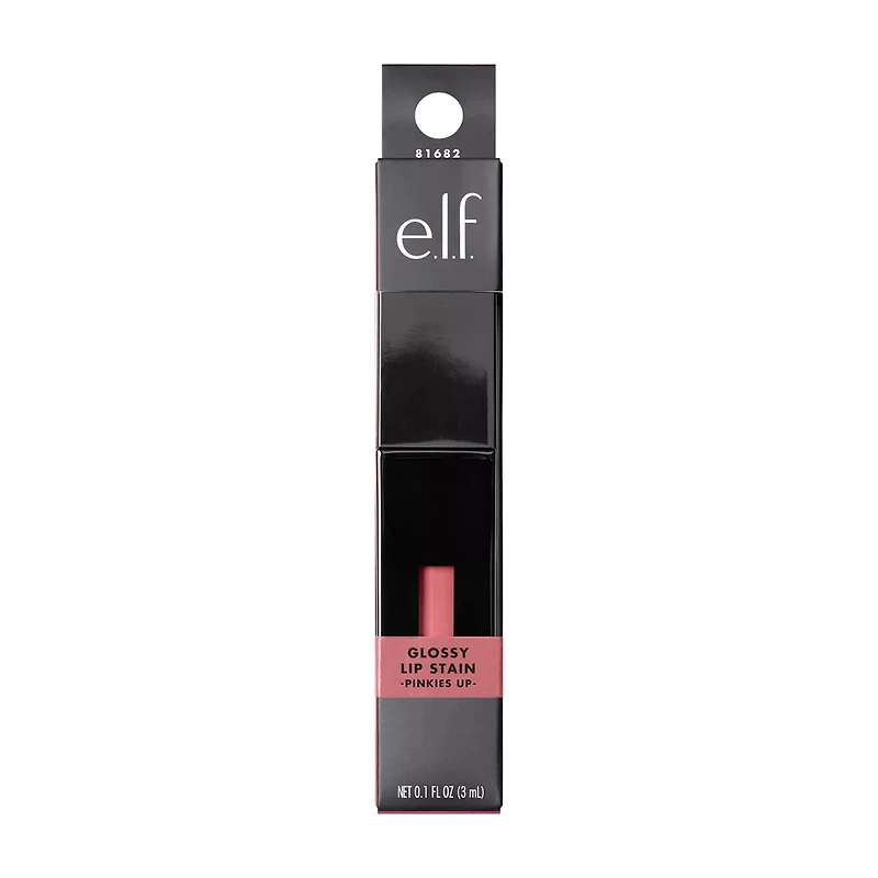 e.l.f. Glossy Lip Stain - Pinkies Up, 0.1 fl oz